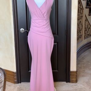 Long pink party dress!